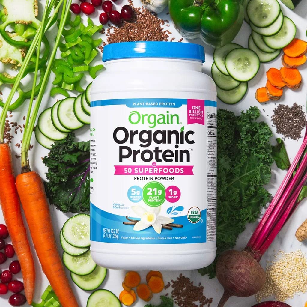 Orgain Organic Plant Based Protein Powder Vanilla Bean - 2.74 lb - image 2