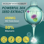 ZEBORA Milk Thistle Extract 30:1 Liver Support - 120 Capsules - image 3