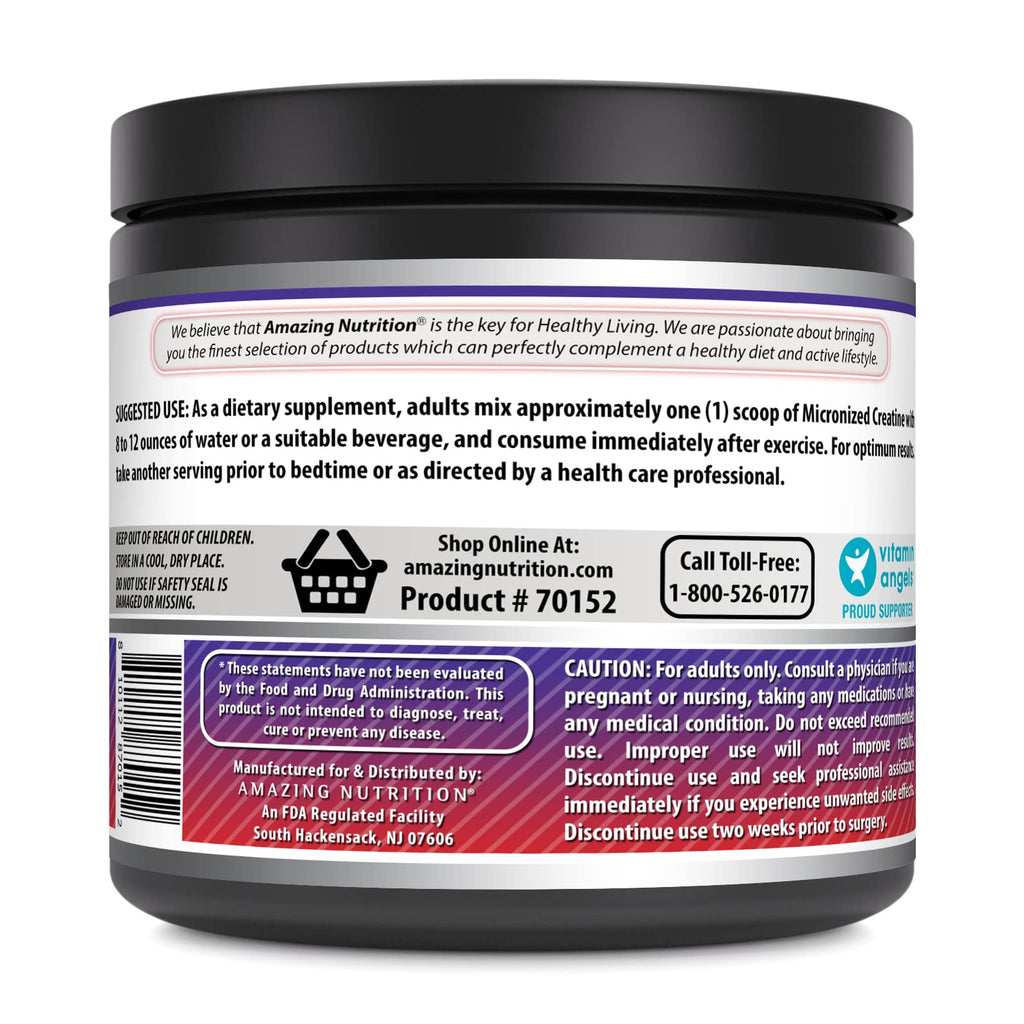 Amazing Formulas Micronized Creatine Monohydrate Powder Supplement