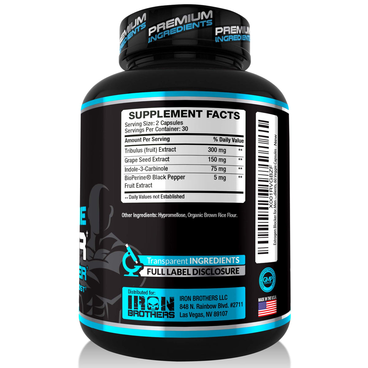 Iron Brothers Men's Testosterone Support Supplement - 60 Capsules - image 3