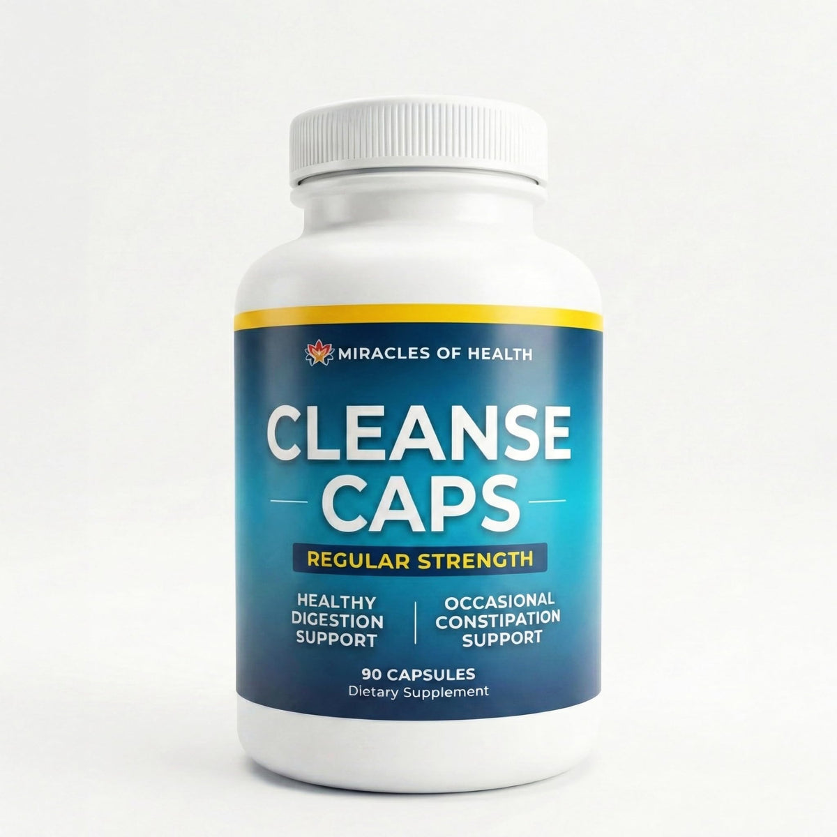 Miracles of Health Herbal Cleanse Caps Natural Laxative - 90 Capsules