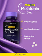 Carlyle Melatonin 3mg Tablets - 300 Count - image 4