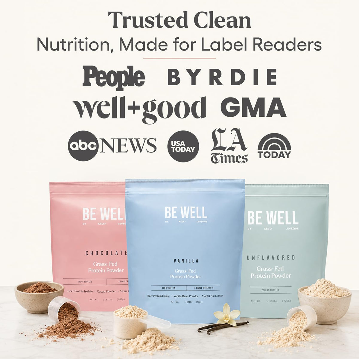 Be Well by Kelly Grass-Fed Beef Protein Powder - Swedish Grass-Fed