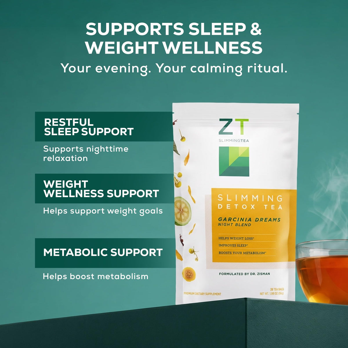 Dr. Zisman ZT Slimming - Healthy Weight Management Organic Herbal Tea