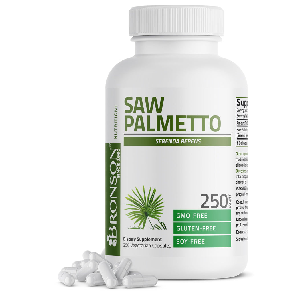 Bronson Saw Palmetto 1000 MG per Serving Extra Strength Supports