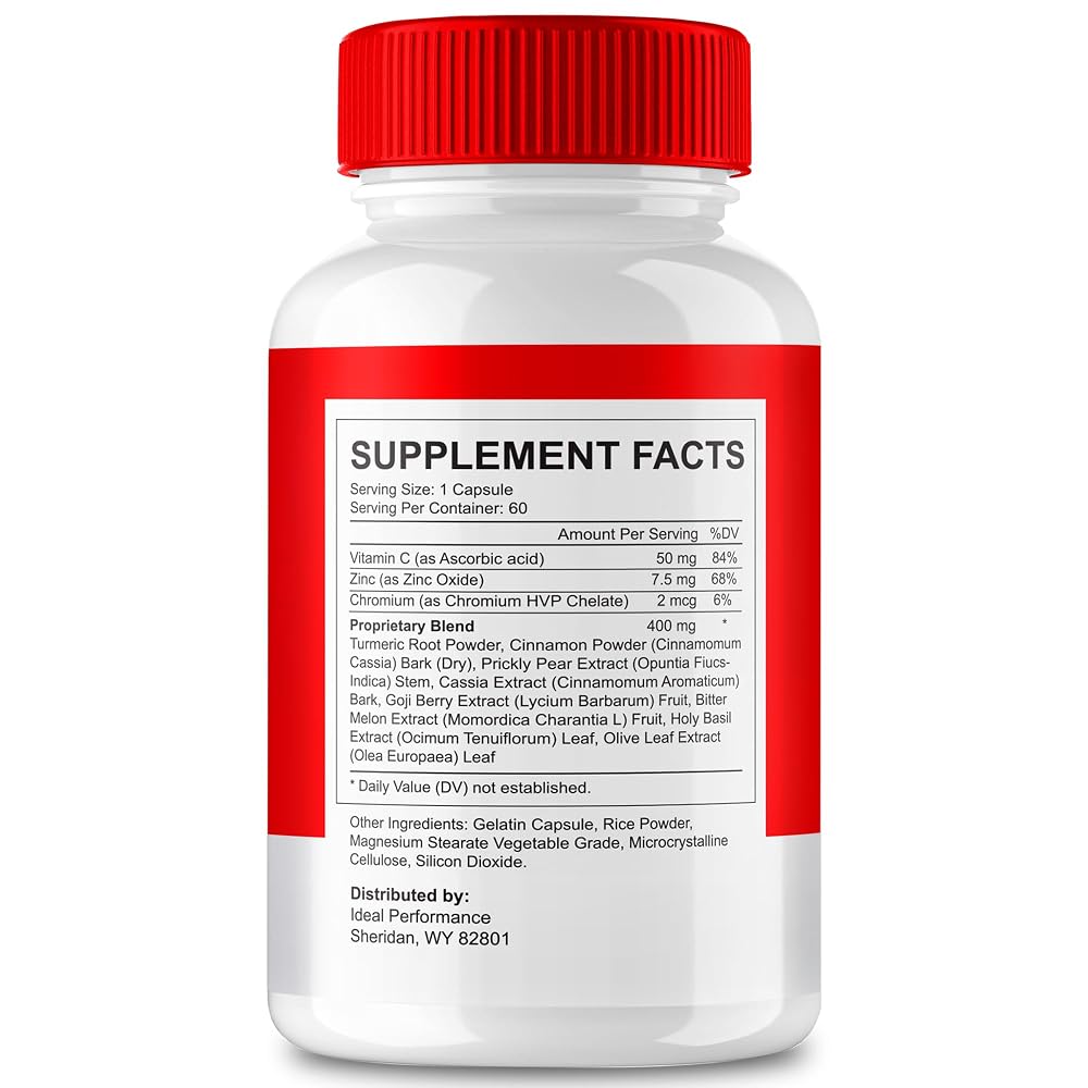 IDEAL PERFORMANCE Gluco Ally Support Supplement - 180 Capsules - image 2