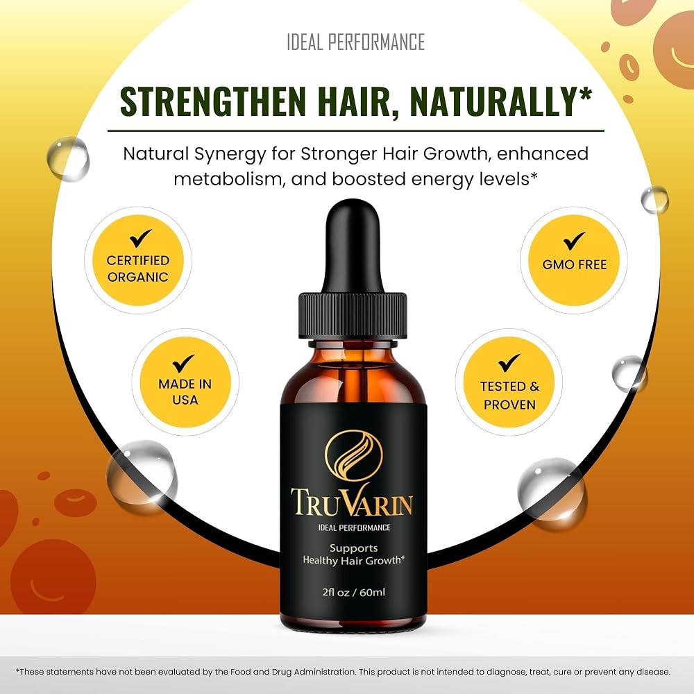 IDEAL PERFORMANCE TruVarin Drops Hair Growth Supplement - 6 Fl Oz - image 5