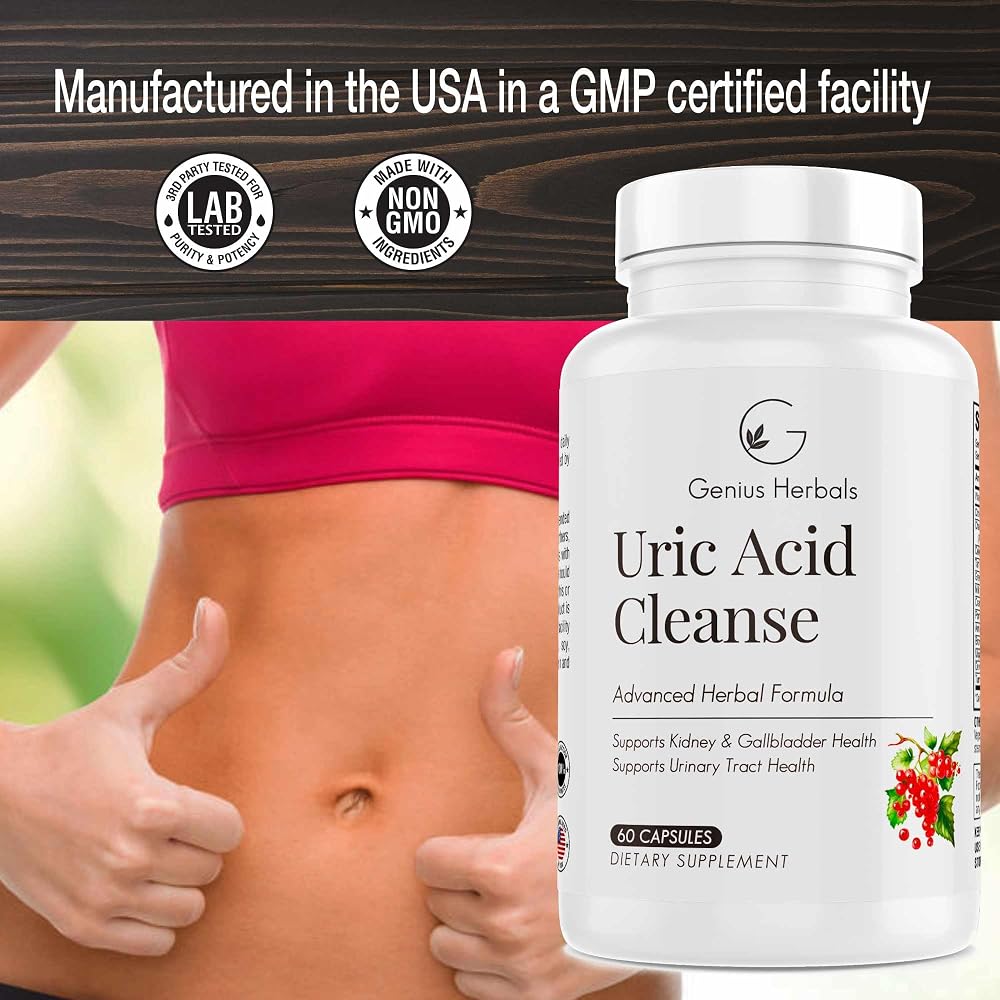 Genius Herbals Uric Acid Cleanse - 60 Capsules - image 5