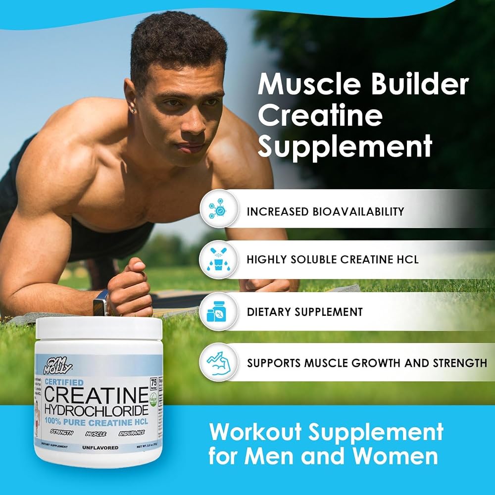 Gym Molly Creatine Hydrochloride Powder - 1.98 oz - image 3