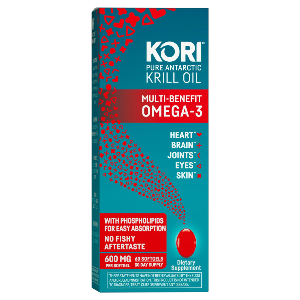Kori Krill Omega-3 Supplement, 600 mg