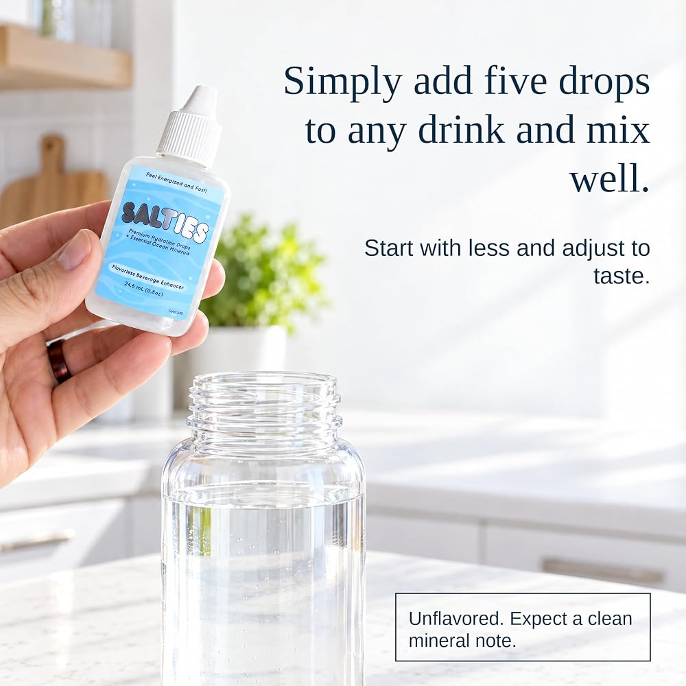 Salties Electrolyte Drops l Unflavored Electrolyte Drip Drops - image 5