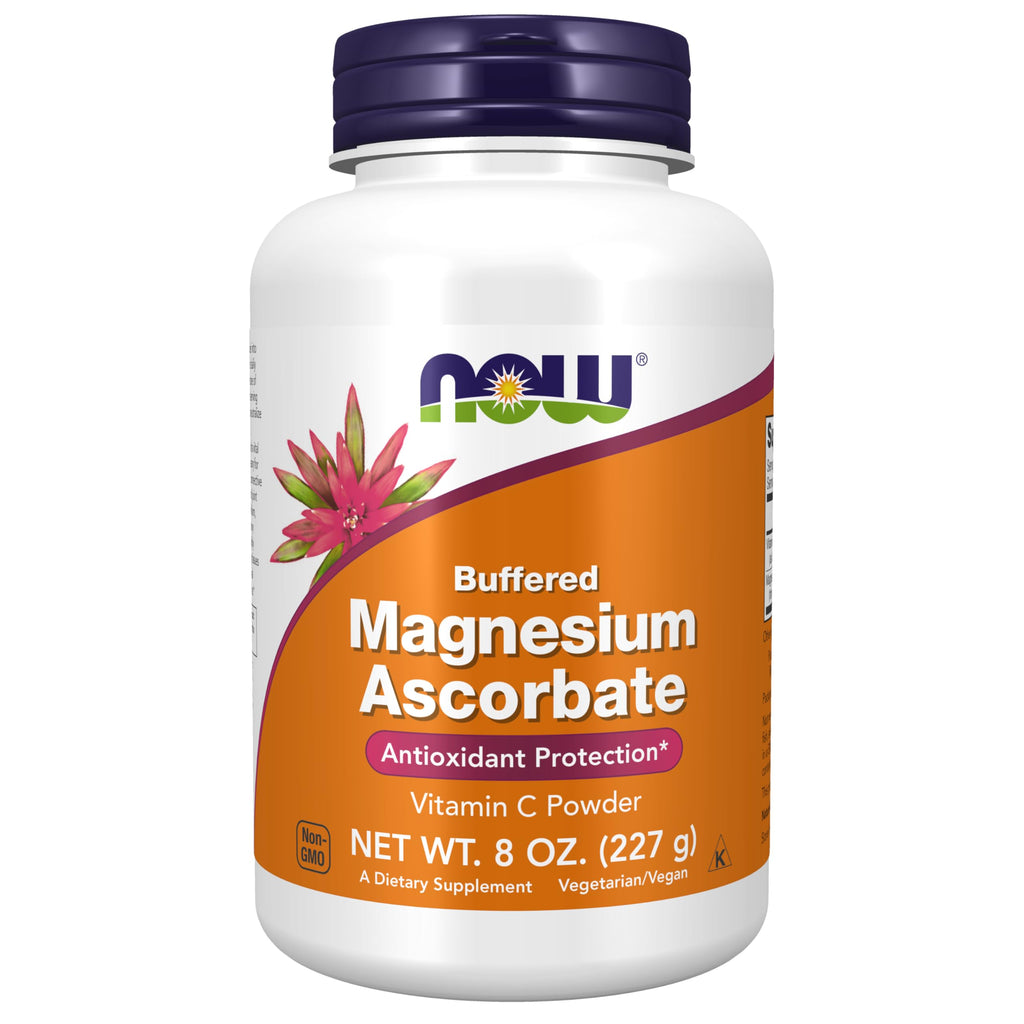 NOW Supplements Magnesium Ascorbate Powder - 8 oz