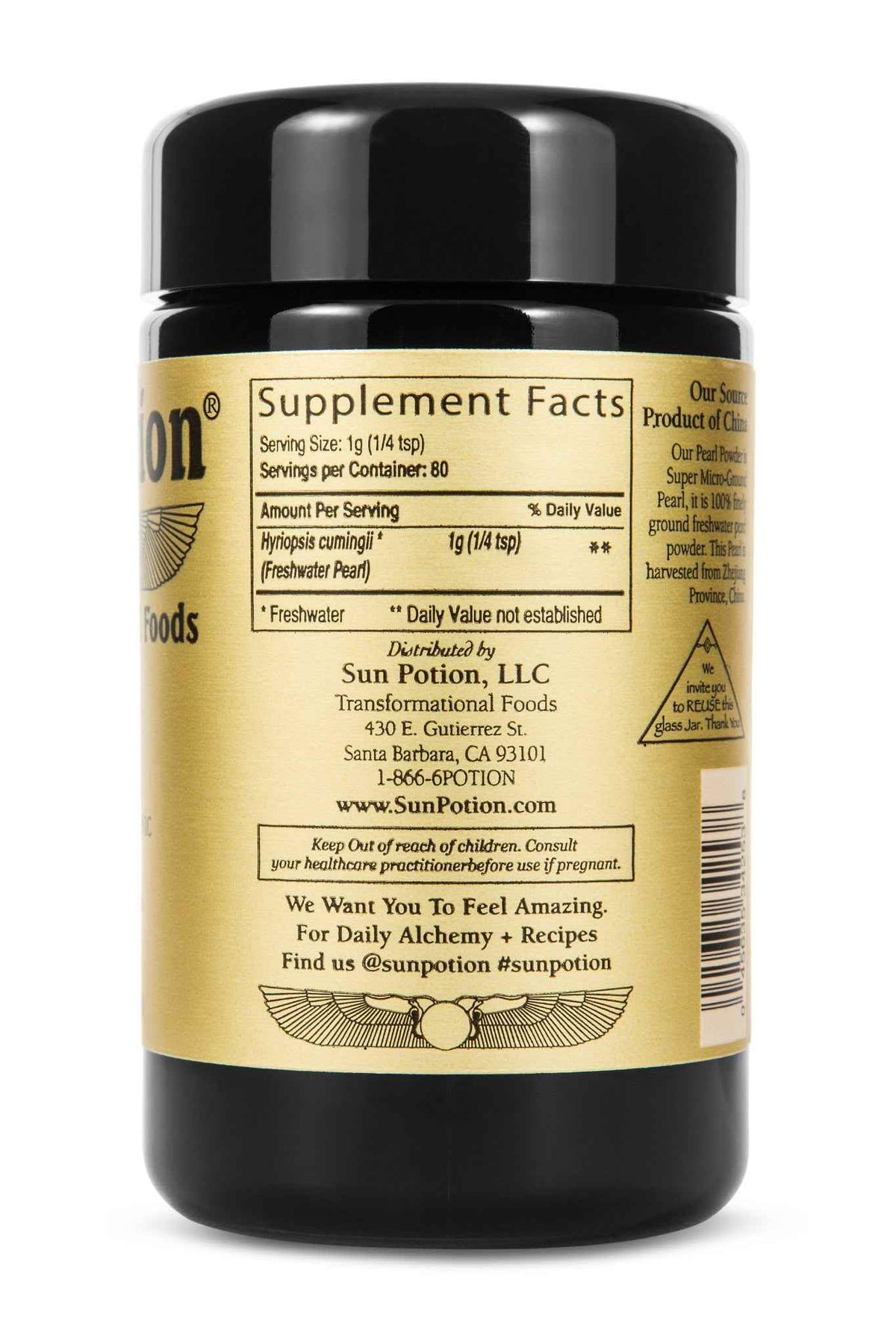 Sun Potion Pearl Powder Food-Grade Freshwater Beauty Tonic - 80g - image 3
