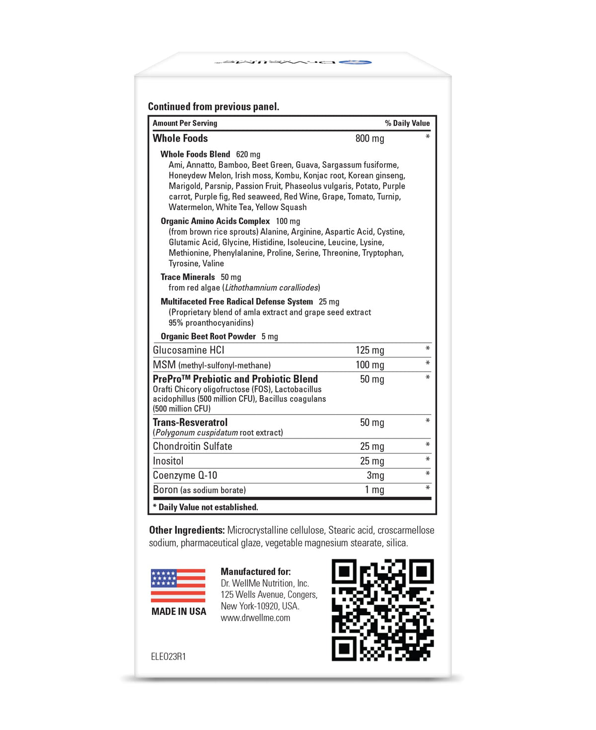 DR WELLME NUTRITION MultiWell Multivitamin for Adults - 120 Tablets - image 4