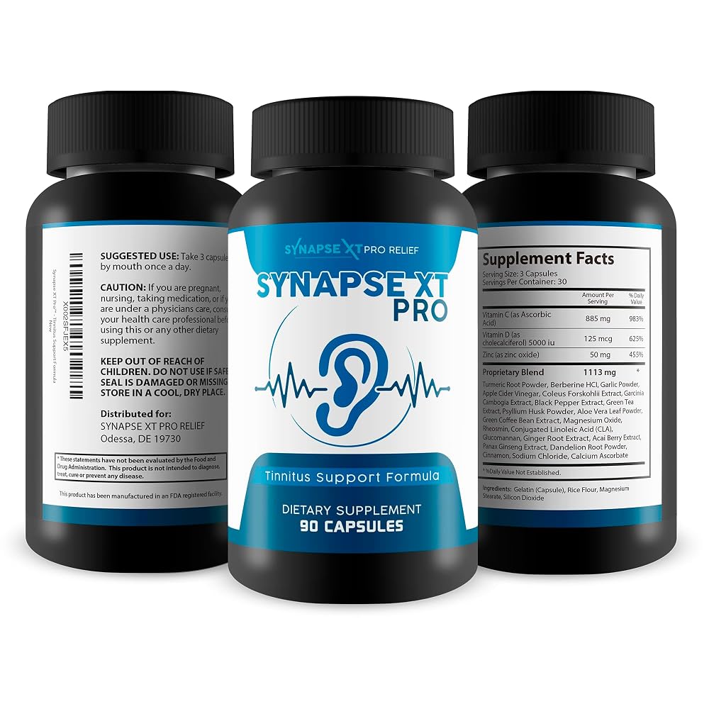 Synapse XT Pro Tinnitus Support Formula - 1 Bottle - image 4