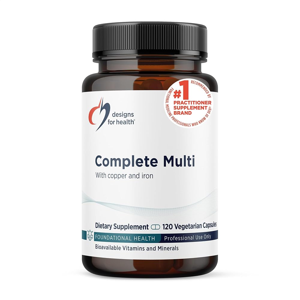 Designs for Health Complete Multi with Copper + Iron - 120 Capsules