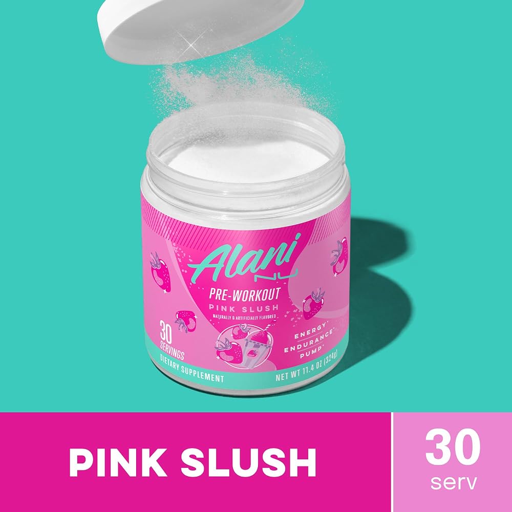 Alani Nu Pre-Workout Powder Pink Slush - 30 Servings - image 2