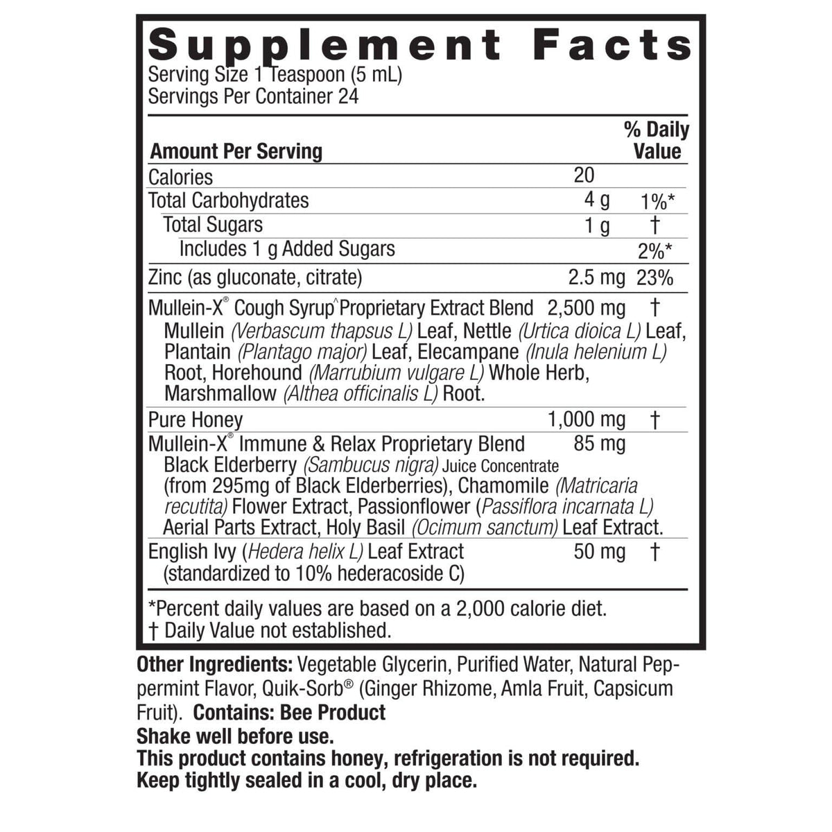 Nature's Answer Mullein-X Cough Syrup Immune Support - 4 Fl Oz - image 6