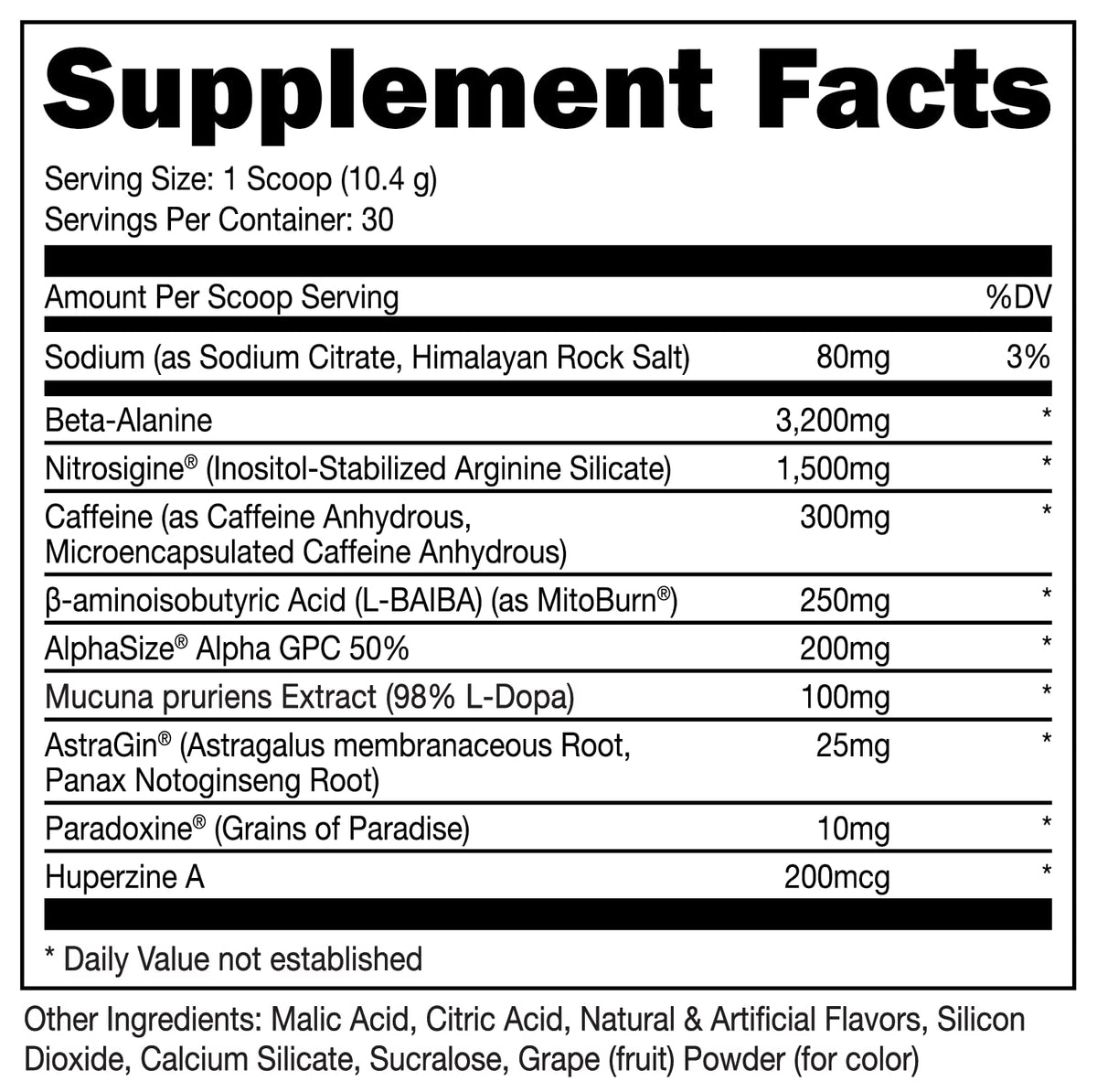 Bucked Up LFG Pre Workout - Supplement Powder for Energy