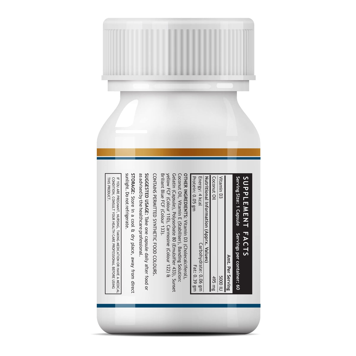 INLIFE Vitamin D3 5000 IU Cholecalciferol Softgels - 60 Count - image 3