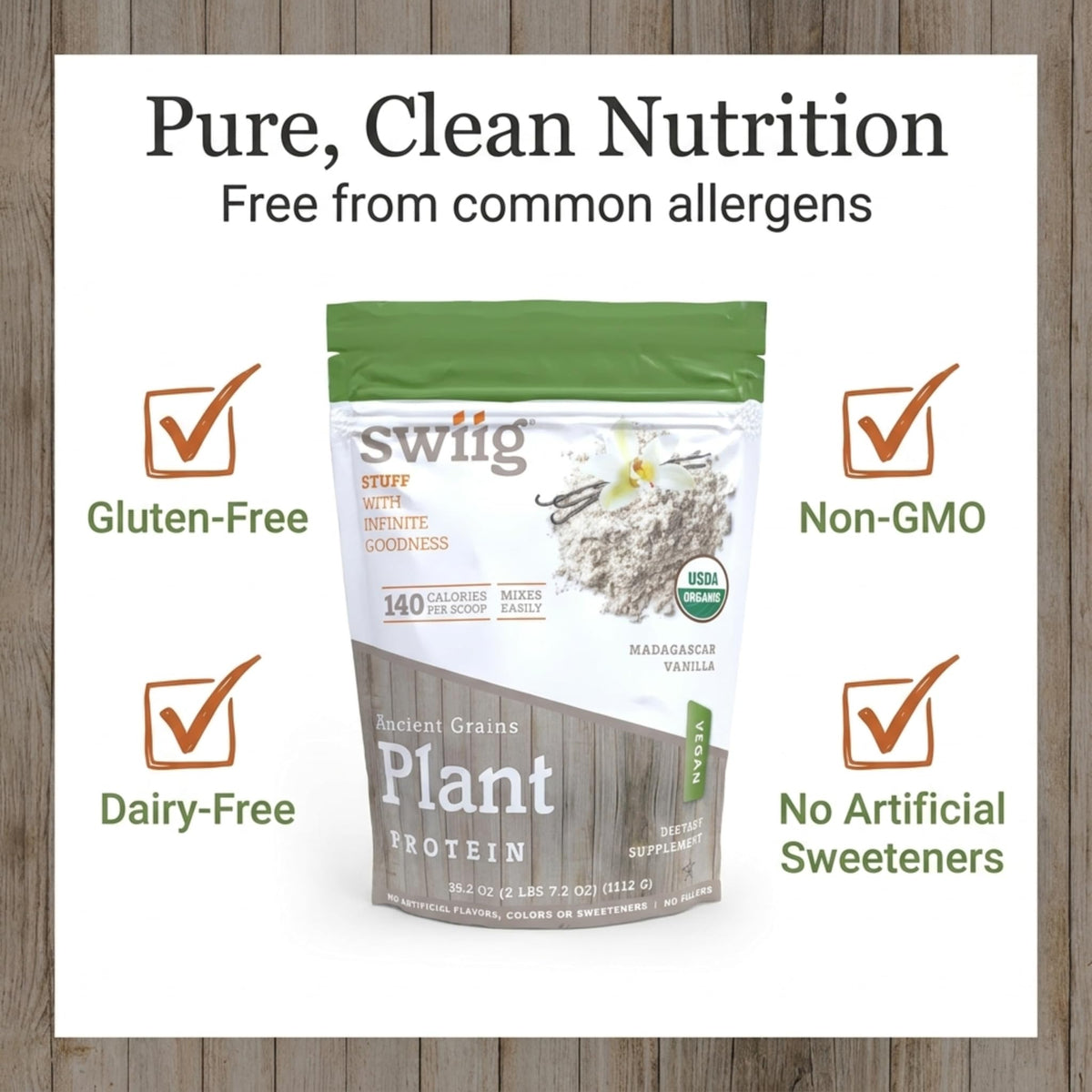 swiig Organic Ancient Grains, Plant Protein