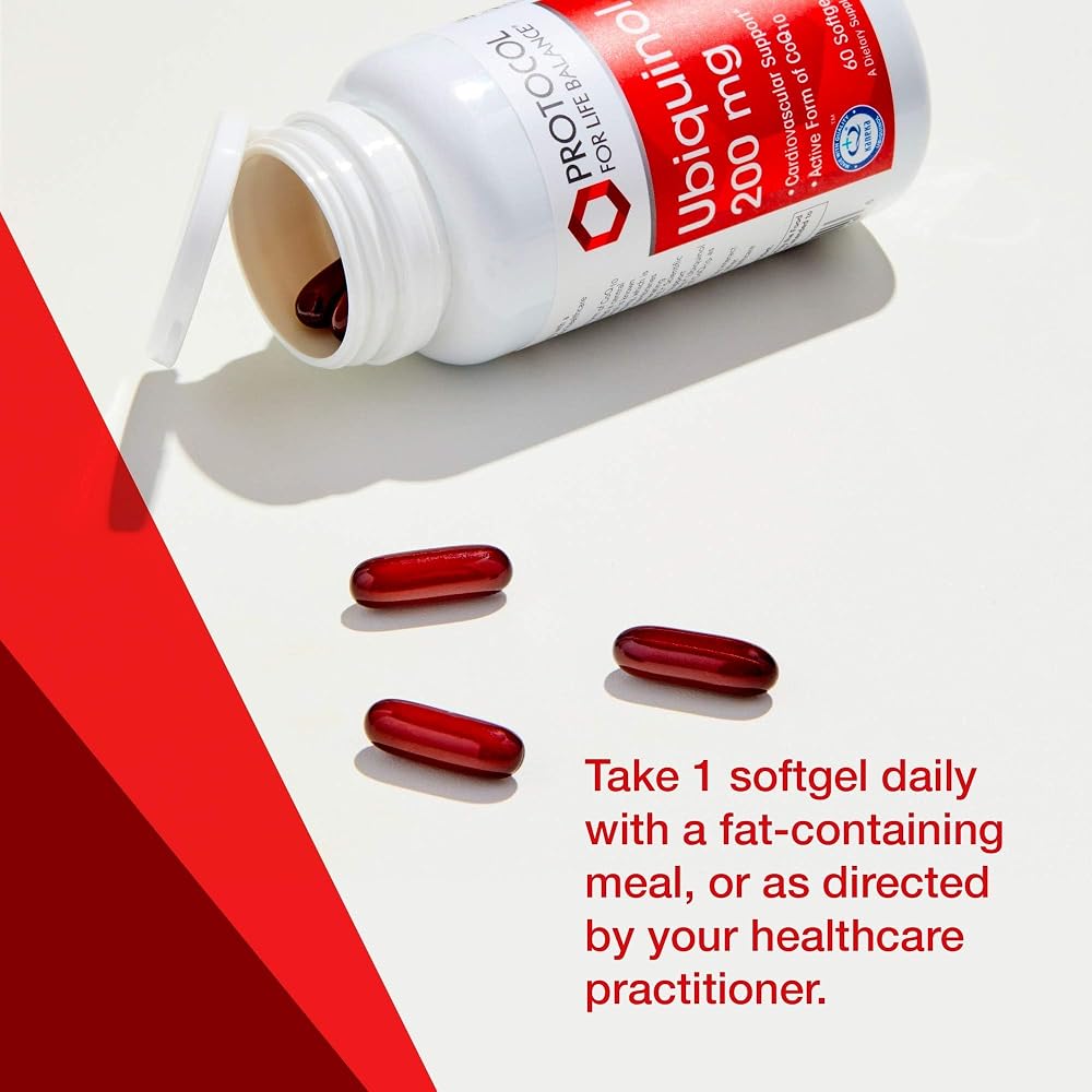 PROTOCOL FOR LIFE BALANCE Ubiquinol 200mg CoQ10 Heart Support - 60 Softgels - image 4