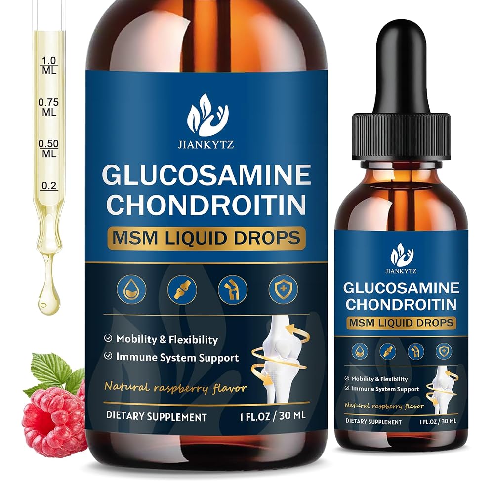 JIANKYTZ Glucosamine Chondroitin MSM Liquid Drops for Antioxidant