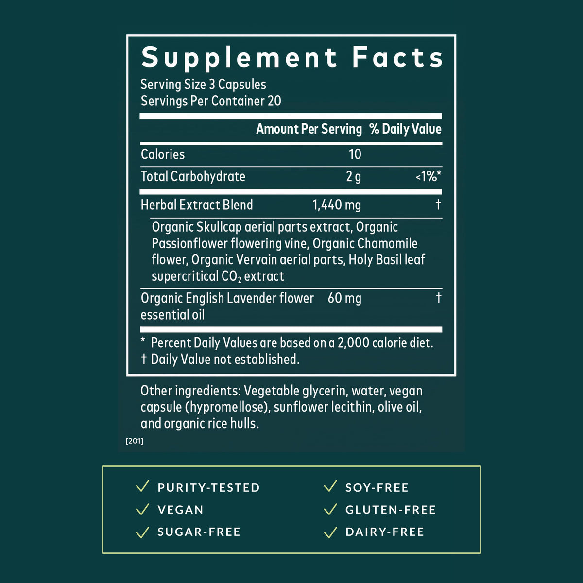 Gaia Herbs Calm A.S.A.P. Stress Support - 60 Vegan Capsules - image 3