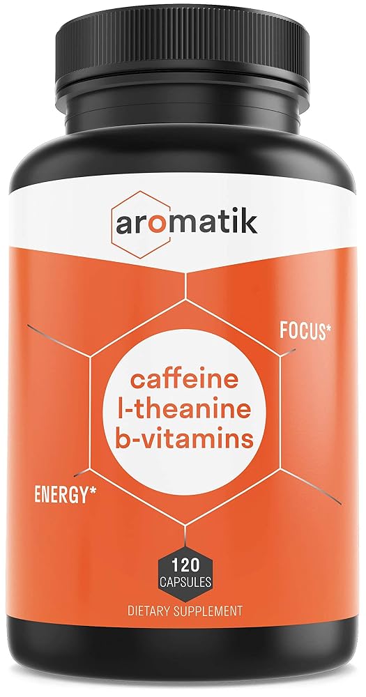 Aromatik Caffeine L-Theanine Focus Supplement - 120 Capsules - image 6