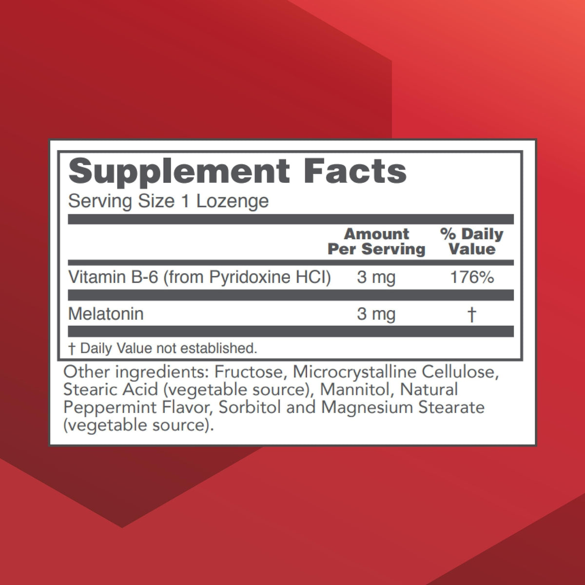 PROTOCOL FOR LIFE BALANCE Melatonin 3mg Chewable Sleep - 120 Lozenges - image 2