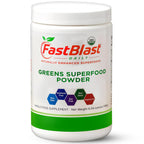 FastBlast Organic Super Greens Powder with Probiotics - 180g - image 2