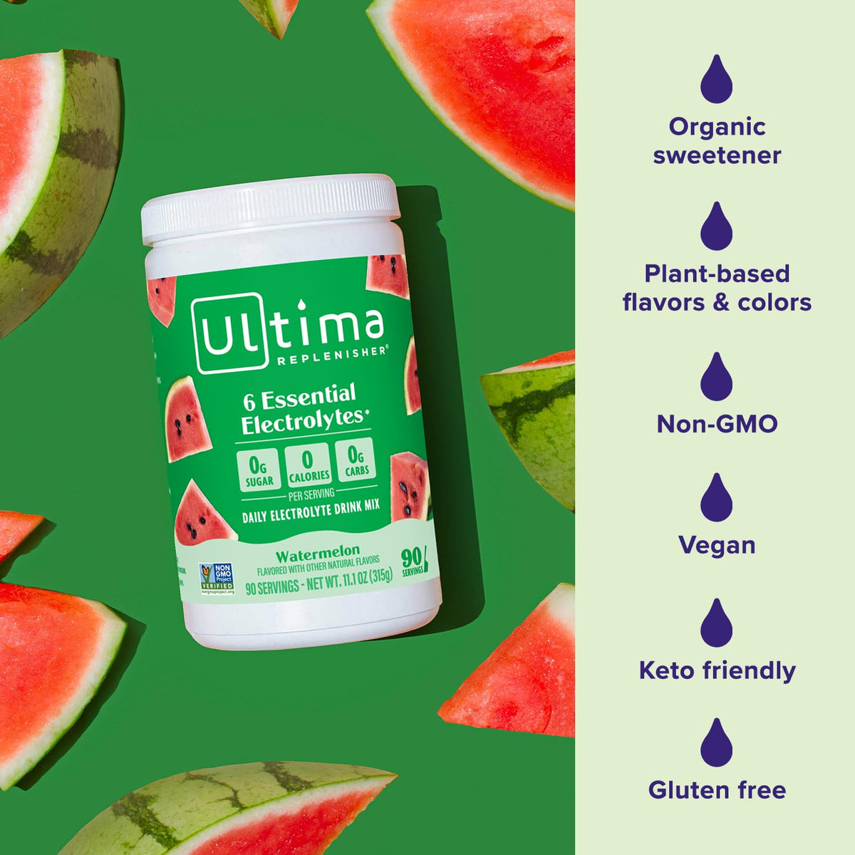 Ultima Replenisher Daily Electrolyte Powder Drink Mix