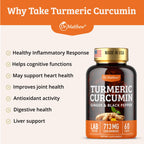 Dr. Matthew Turmeric Curcumin with Black Pepper Joint Support - 60 Capsules - image 3