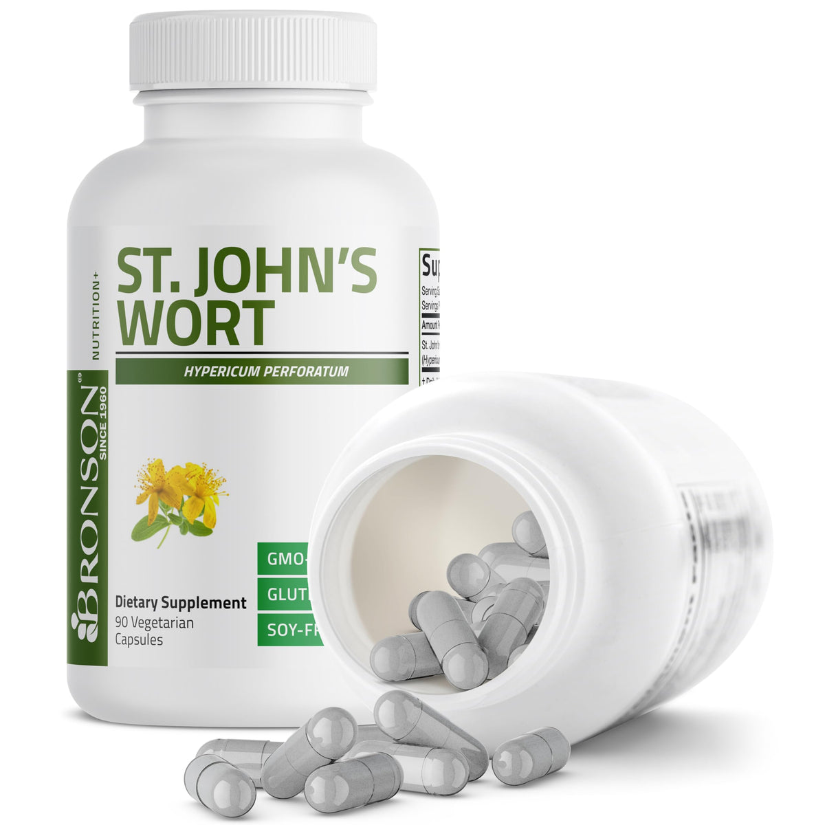 Bronson St. John's Wort 700 MG per Serving Hypericum Perforatum