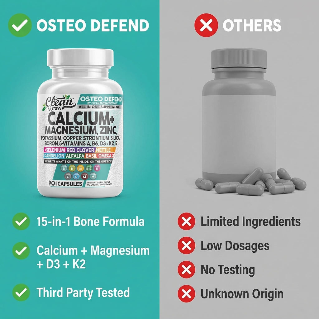 Clean Nutraceuticals Osteo Defend Calcium Magnesium Zinc - 90 Capsules - image 7