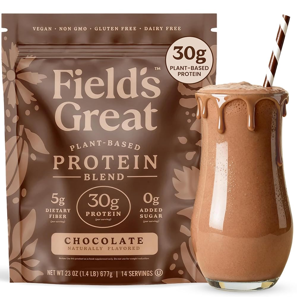 Field's Great Plant-Based Protein with Fiber for Muscle Maintenance