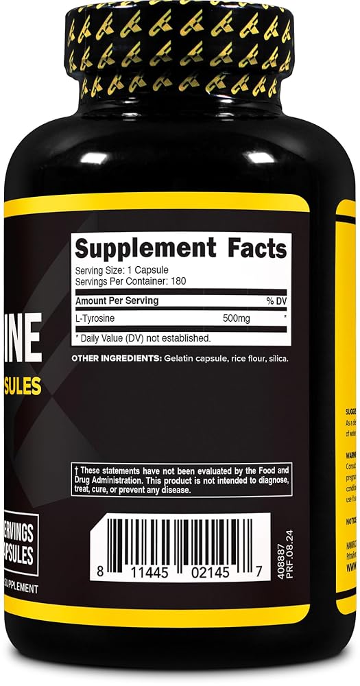 Primaforce L-Tyrosine 500 mg - 180 Capsules - image 4
