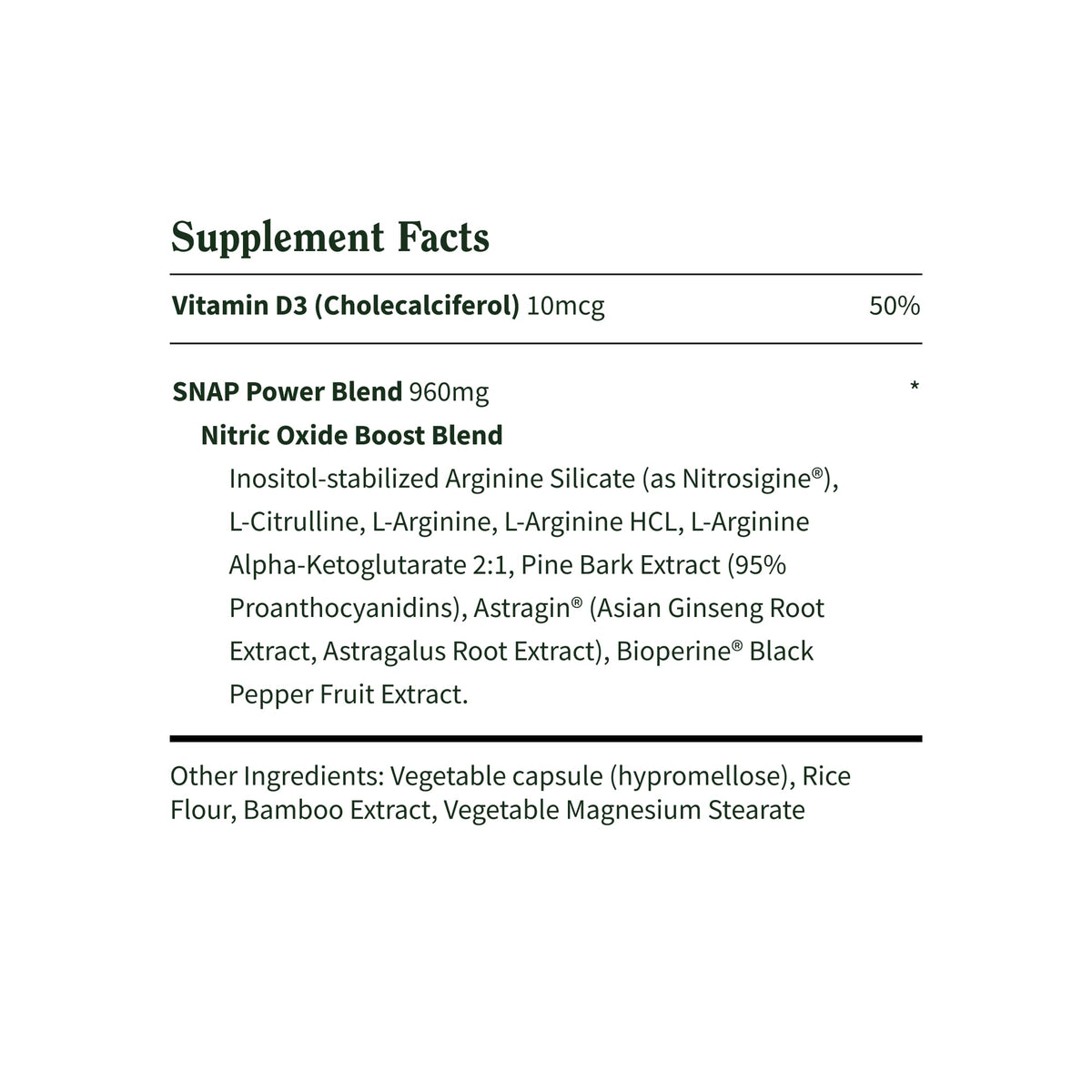 Snap Supplements L-Arginine & L-Citrulline Amino Acid - 60 Capsules - image 8