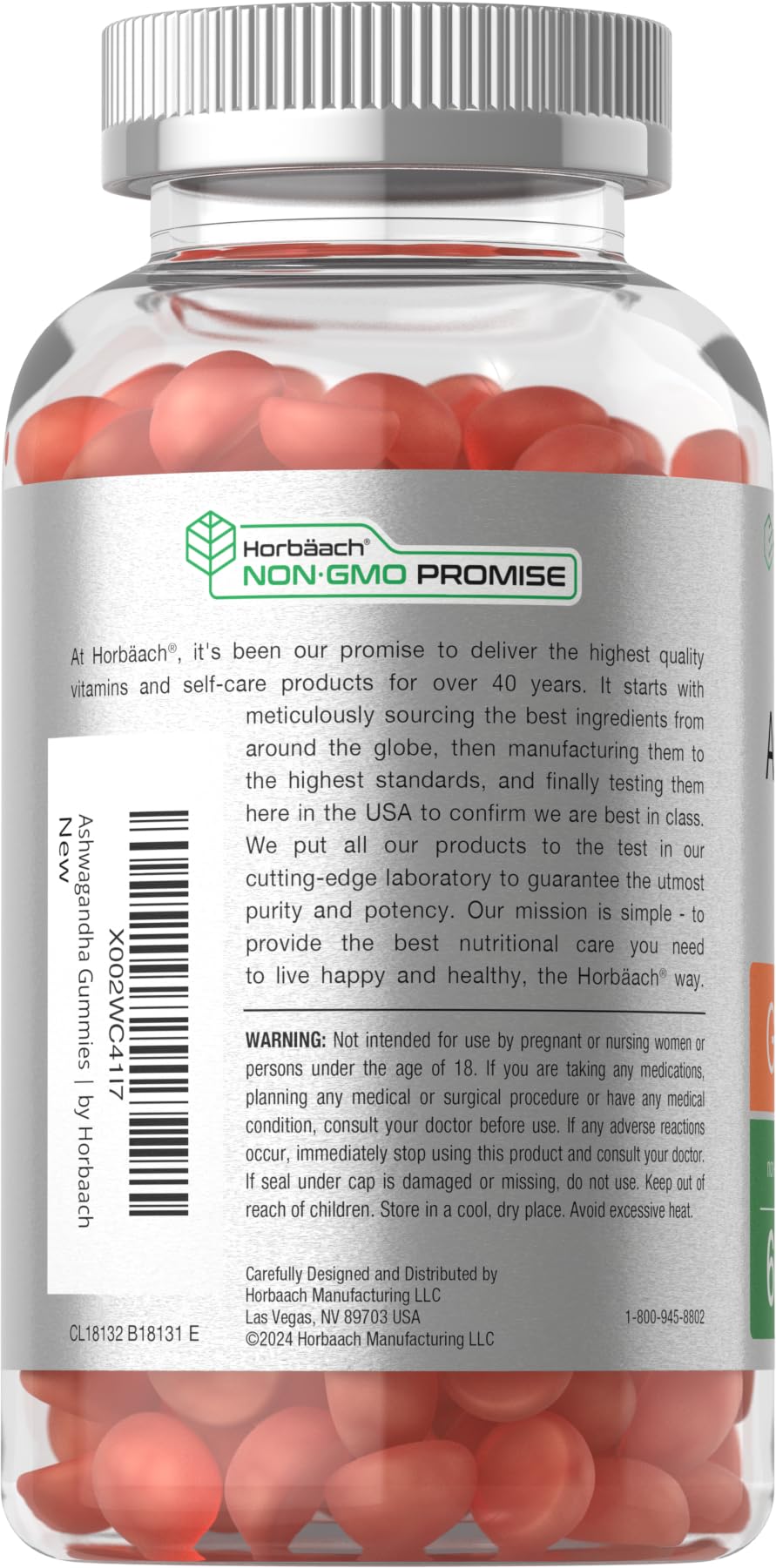 Horbäach Ashwagandha Gummies - 60 Chewable Gummies - image 3