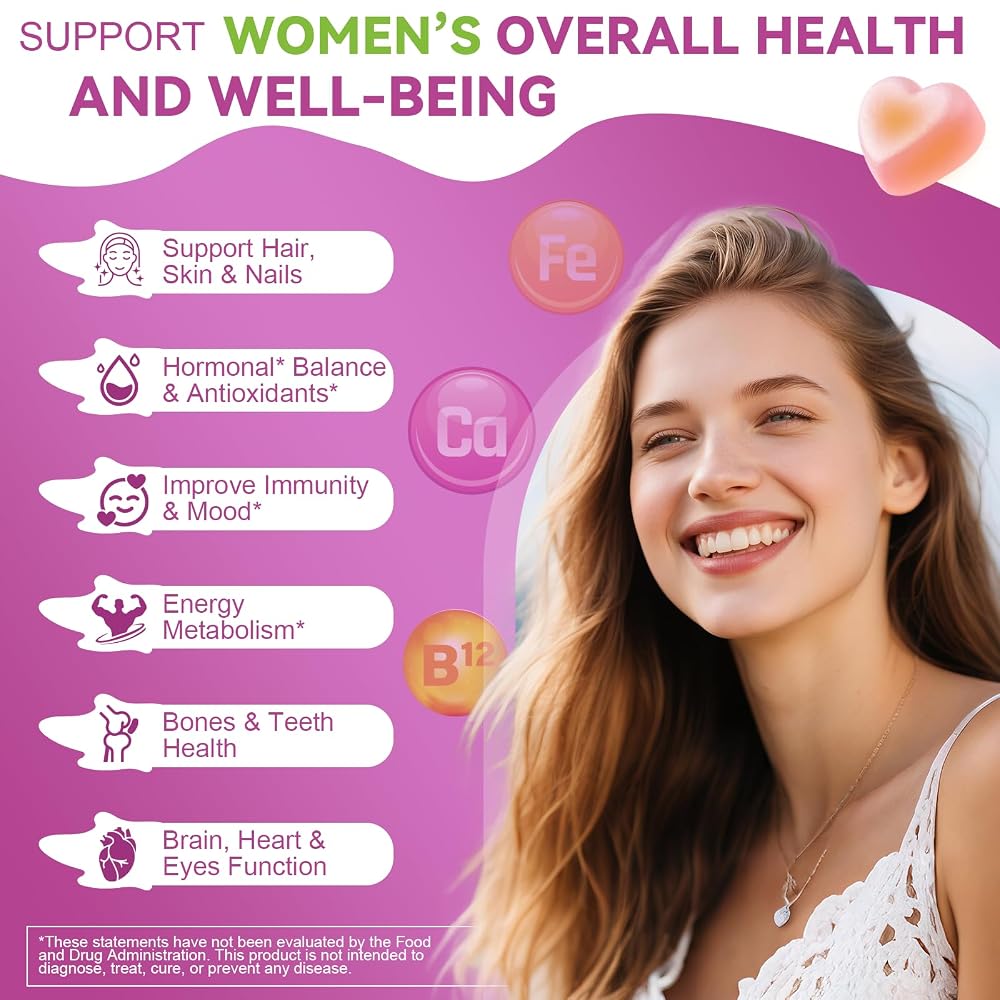Totaria Sugar Free Women's Multivitamin Gummies with Iron - 60 Count - image 2