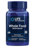 Life Extension Whole Food Multivitamin, Plant-Derived - 90 Capsules