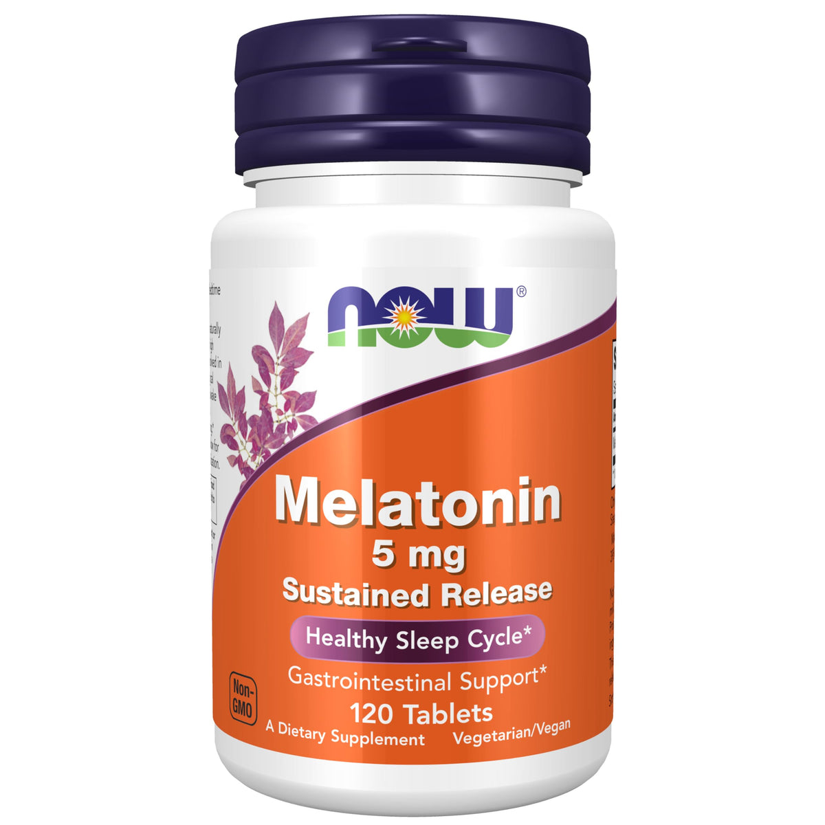 NOW Melatonin 5 mg Sustained Release Tablets - 120 Tabs