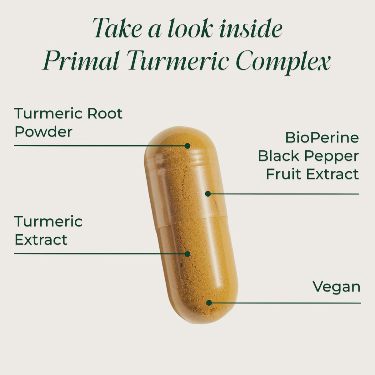 Primal Harvest Turmeric Complex Daily Vegan Supplement - 120 Capsules - image 5