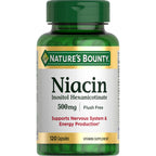 Nature's Bounty Niacin 500mg Flush Free - 120 Capsules