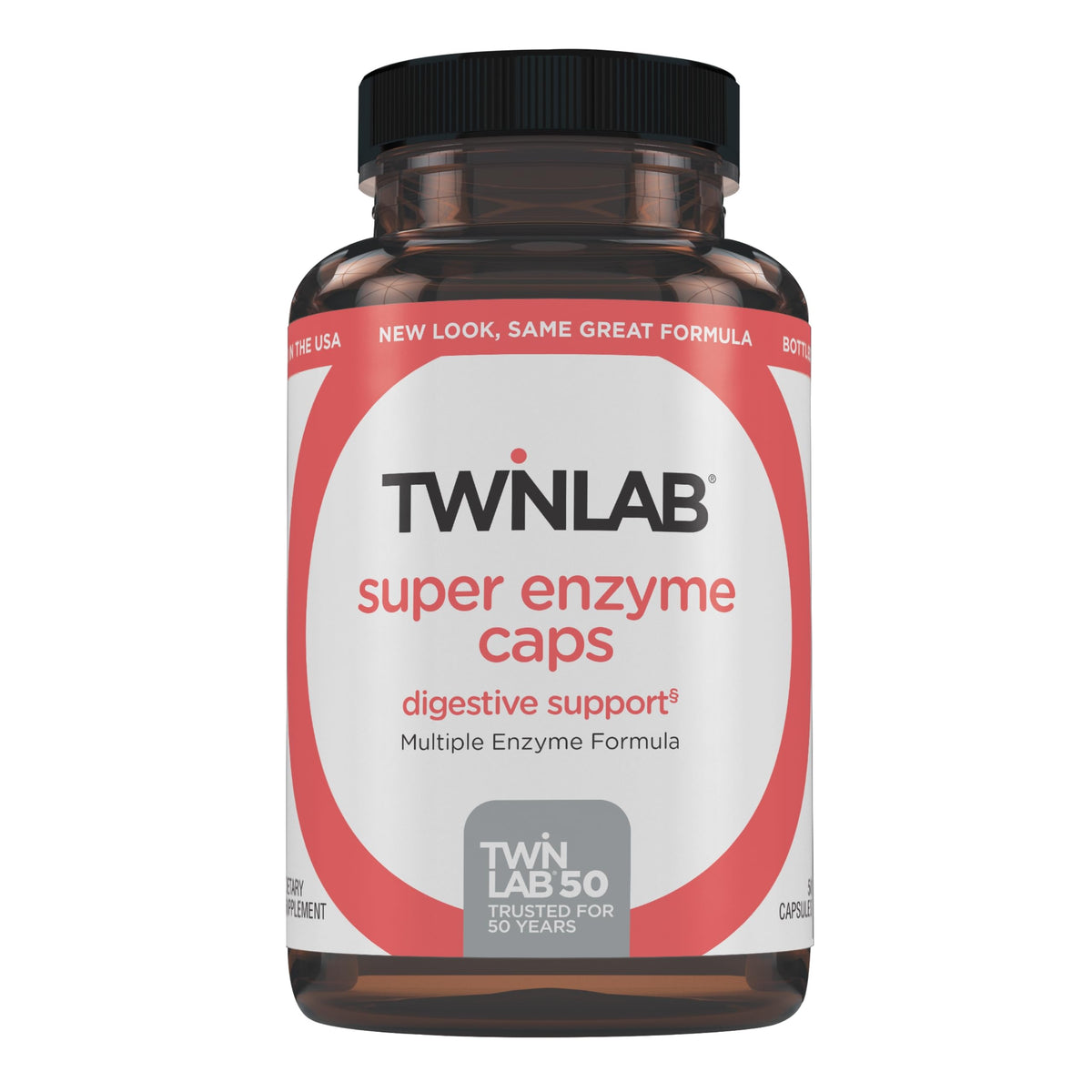 Twinlab Super Enzyme Caps Digestive Support - 50 Capsules