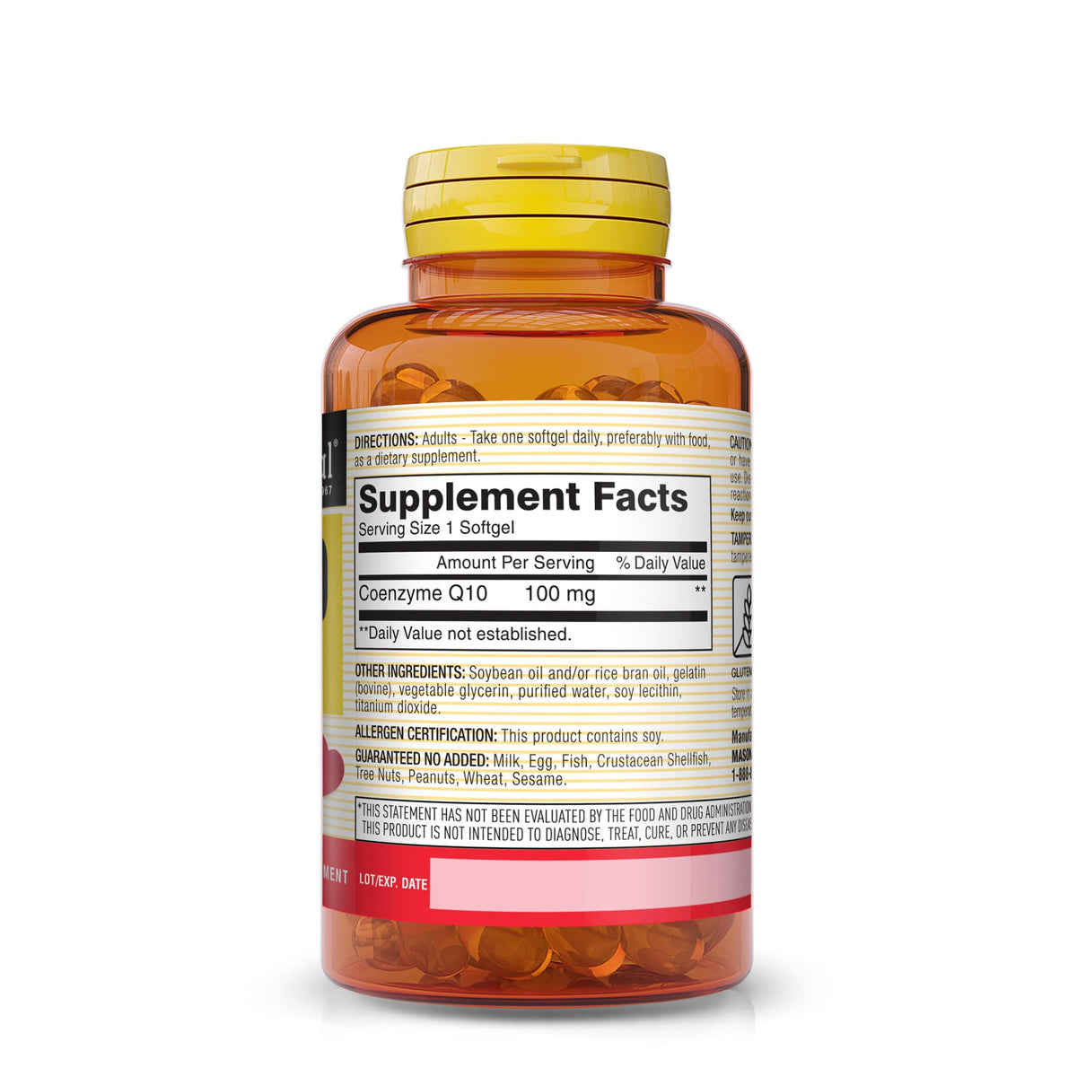 Mason Natural CoQ-10 100 mg - 30 Softgels - image 2