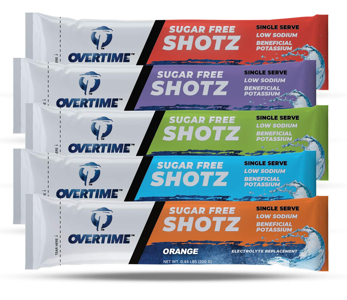 Overtime Electrolyte Drink Mix Powder Sugar Free - 400 Count