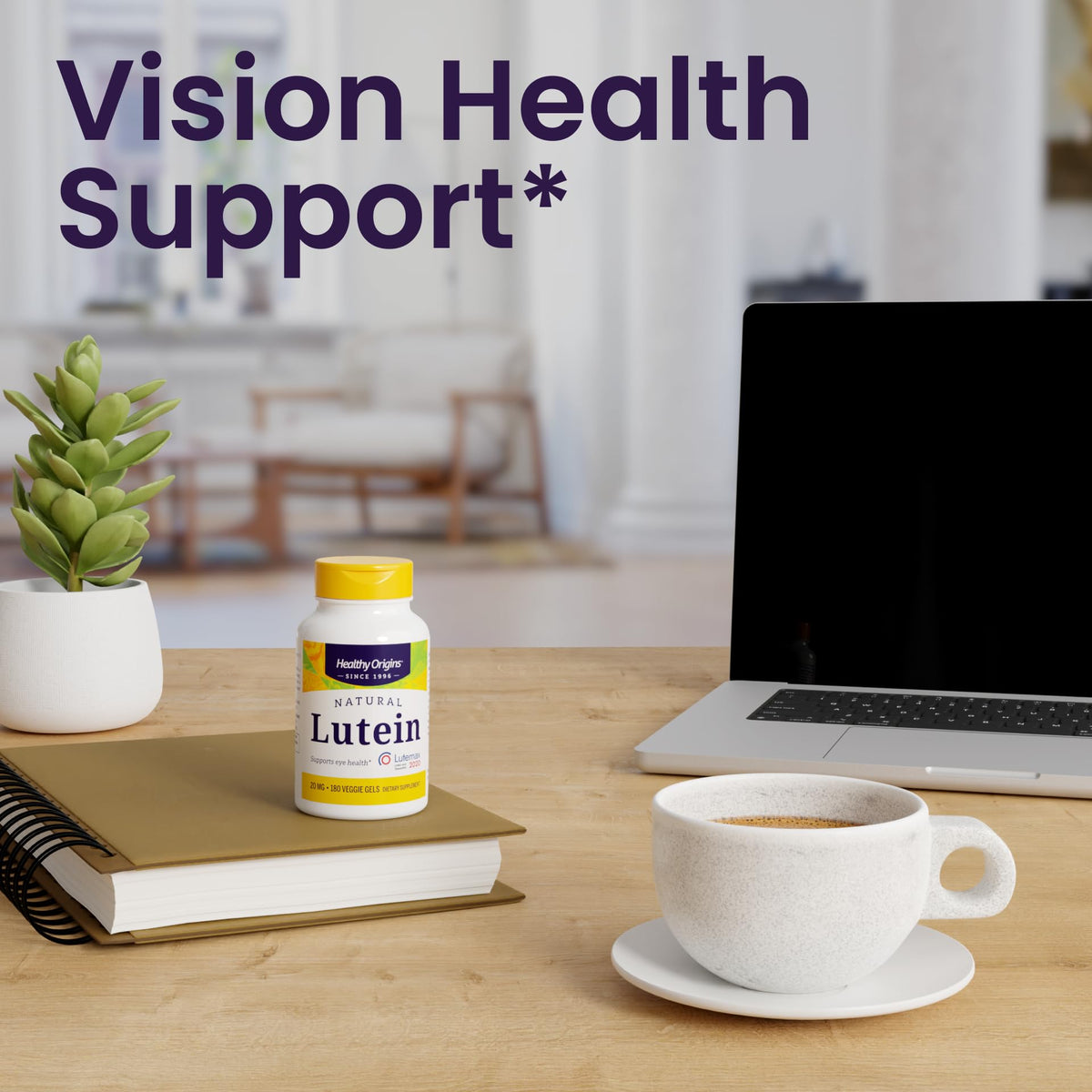 Healthy Origins Lutein Lutemax 2020 20 mg Eye Support - 180 Softgels - image 4
