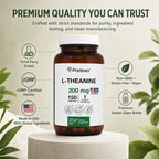 PRISTINE'S L-Theanine 200mg Capsules for Sleep & Calm Focus - 150 Count - image 2