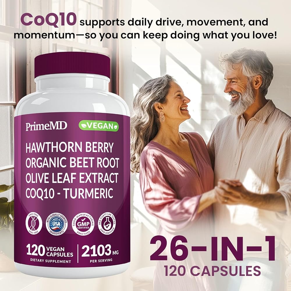 PrimeMD 26-in-1 Nitric Oxide Supplement - Heart & Circulation Support